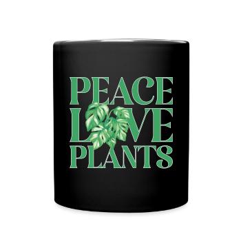 Monstera Deliciosa Albo Plante d’intérieur botanique - Mug uni - noir - Devant