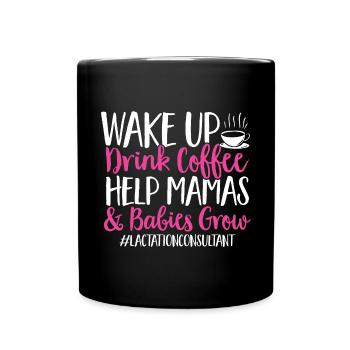 Lactation Consultant IBCLC - Full Colour Mug - black - Front