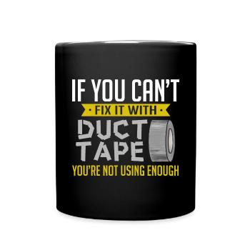 Duct Tape Duct Tape Artisan Masking Tape - Full Colour Mug - black - Front