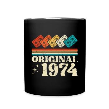 50e anniversaire 1974 millésime millésime - Mug uni - noir - Devant