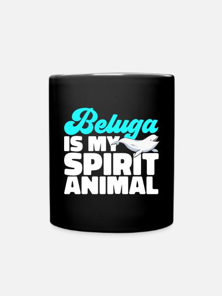 Weißwal Beluga Wal - Tasse einfarbig - Schwarz