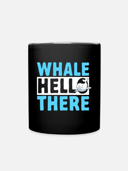 Weißwal Beluga Wal - Tasse einfarbig - Schwarz