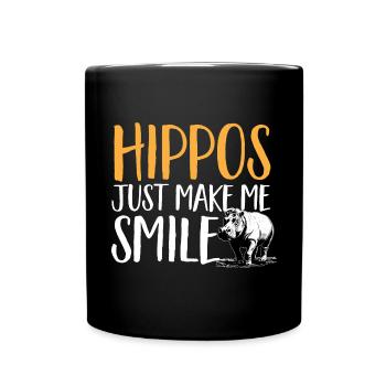 Hippopotame Hippopotame - Mug uni - noir - Devant