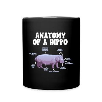 Hippopotame Hippopotame - Mug uni - noir - Devant