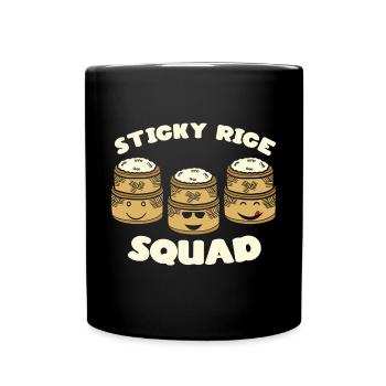Drôle de riz gluant amateur de cuisine thaïlandaise - Mug uni - noir - Devant