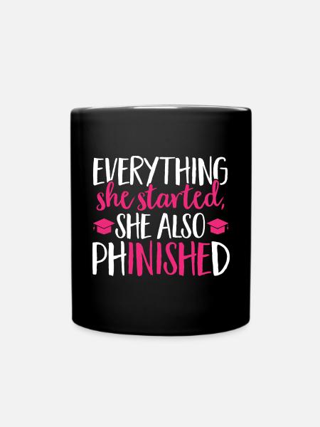 Doctorat Doctorat Doctorat Doctorat - Mug uni - noir