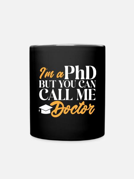 Doctorat Doctorat Doctorat Doctorat - Mug uni - noir