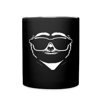 Sloths Anime Sloth Manga Sloth Sunglasses - Full Colour Mug - black - Front