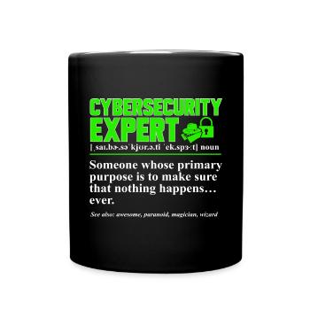 Cybersécurité Hackers Sécurité informatique - Mug uni - noir - Devant