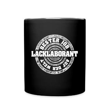 Geschenk für Lacklaborant - Tasse einfarbig - Schwarz - Vorne
