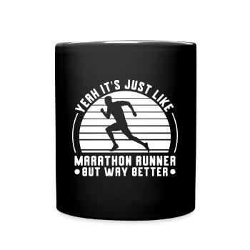 Design de coureur de cross-country - Entraîneur XC - Course à pied - Mug uni - noir - Devant