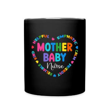Infirmière Bébé Maternité Infirmière - Mug uni - noir - Devant