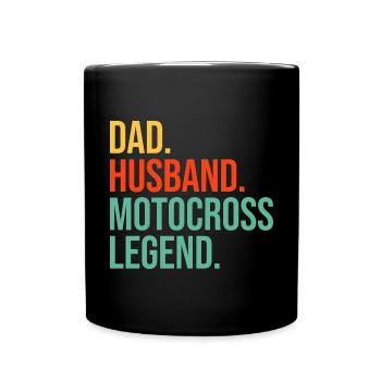Motocross Dirt Bike Rider Moto Supercross MX - Mug uni - noir - Devant