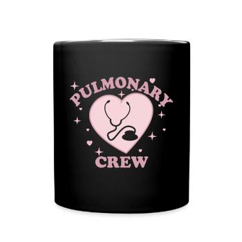Pulmonary Crew - Respiratory Health - Full Colour Mug - black - Front