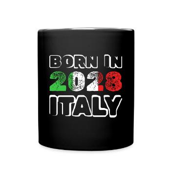 Italien 2028 - Tasse einfarbig - Schwarz - Vorne
