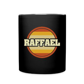 First name Raphael - Full Colour Mug - black - Front