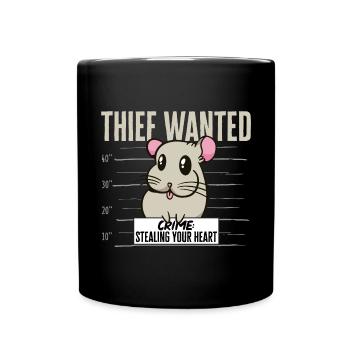 Chinchilla - Tasse einfarbig - Schwarz - Vorne