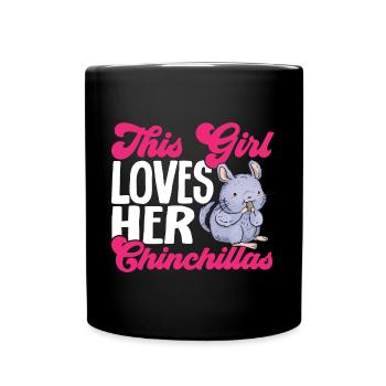 Chinchilla - Tasse einfarbig - Schwarz - Vorne
