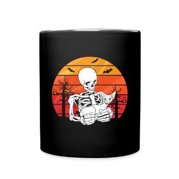 Skeleton Sphynx Cat - Tasse einfarbig - Schwarz - Vorne