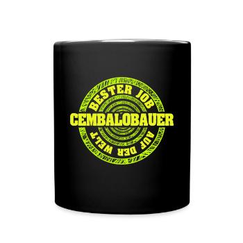 Gift for harpsichord maker - Full Colour Mug - black - Front