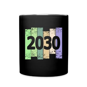 Œuvre d’art 2030 - Mug uni - noir - Devant