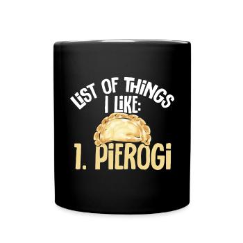 Polish Food Pierogi - Full Colour Mug - black - Front