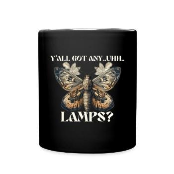 Y'all Got Any... Uhh... Lamps Moth - Full Colour Mug - black - Front