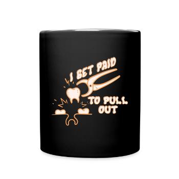 Fée des dents humoristique sort Art - Mug uni - noir - Devant