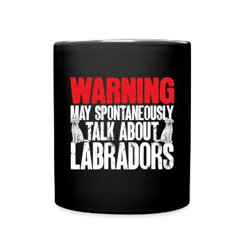 Labrador Retriever blanc Labrador Labrador blanc - Mug uni - noir - Devant