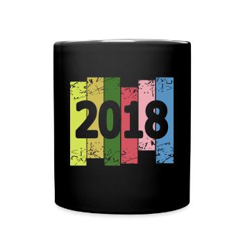 Funny 2018 - Full Colour Mug - black - Front