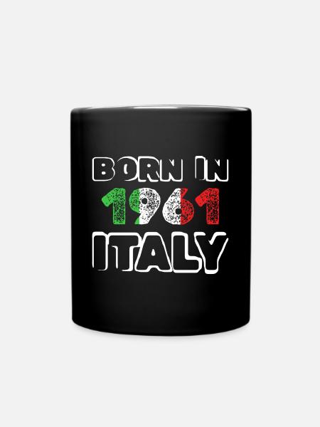 Geboren 1961 - Tasse einfarbig - Schwarz
