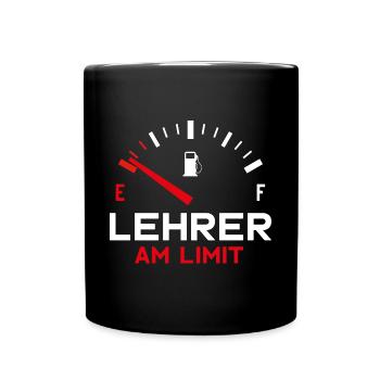 LEHRER AM LIMIT - Tasse einfarbig - Schwarz - Vorne