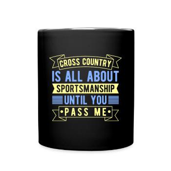 Cadeau de course XC amusant Édition XC Runner - Mug uni - noir - Devant