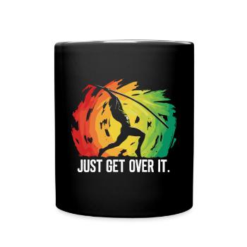 Stabhochspringer-Geschenk - Tasse einfarbig - Schwarz - Vorne