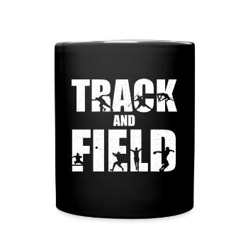 Stabhochspringer-Geschenk - Tasse einfarbig - Schwarz - Vorne