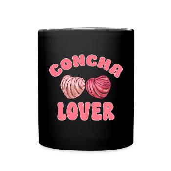 Concha Hispanic Mexican Pan Dulce - Full Colour Mug - black - Front