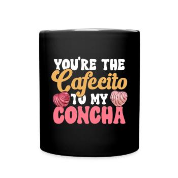 Concha Hispanic Mexican Pan Dulce - Full Colour Mug - black - Front