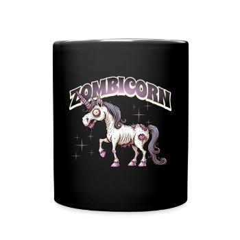 Licorne zombie zombie - Mug uni - noir - Devant