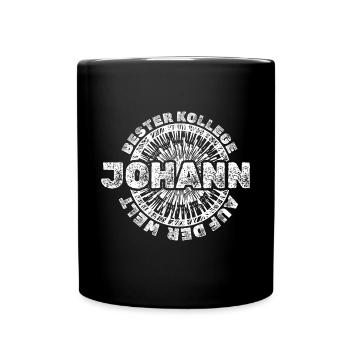 Prénom Johann - Mug uni - noir - Devant