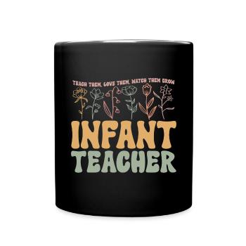 Enseignante de maternelle Éducatrice de centre de garde - Mug uni - noir - Devant