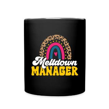Enseignante de maternelle Éducatrice de centre de garde - Mug uni - noir - Devant