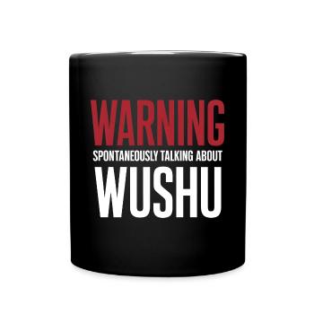 Wushu Spieler Geschenk - Tasse einfarbig - Schwarz - Vorne