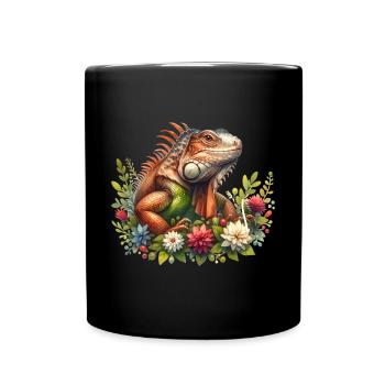 Iguana - Full Colour Mug - black - Front