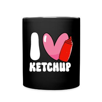 Ketchup Tomatenketchup - Tasse einfarbig - Schwarz - Vorne