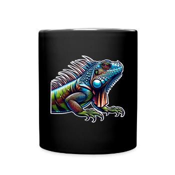 Iguana - Full Colour Mug - black - Front
