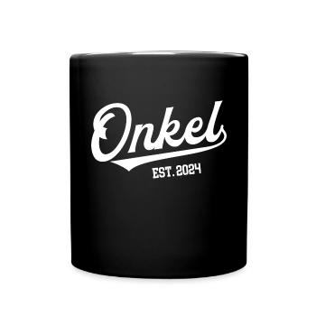 Onkel Werden 2024 Baby Verkündung Du Wirst Onkel - Tasse einfarbig - Schwarz - Vorne