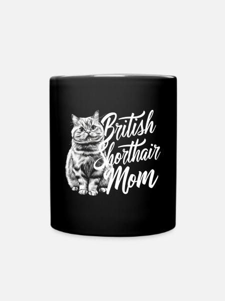 Katze Britisch Kurzhaar Geschenk - Tasse einfarbig - Schwarz