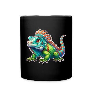 Iguana - Full Colour Mug - black - Front