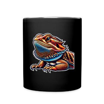 Bartagame Bartagamen Bearded Dragon - Full Colour Mug - black - Front