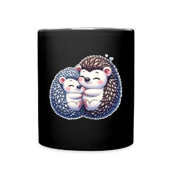 Hérisson - Mug uni - noir - Devant